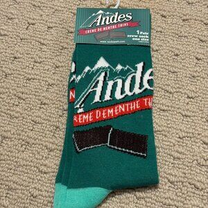 New Andes Novelty Crew Socks Size 6-12/13 - Men's/Women's -